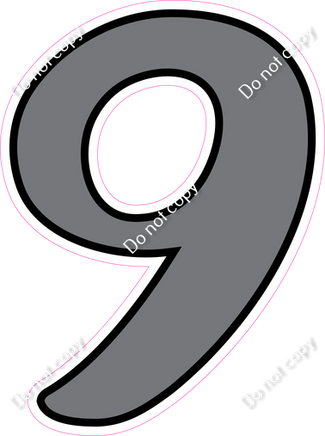 CUL 23.5" Individuals - Flat Grey 9