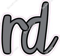 CUL 23.5" Individuals - Flat Grey RD