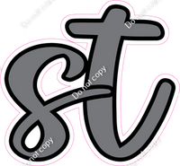 CUL 23.5" Individuals - Flat Grey ST