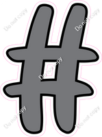 CUL 23.5" Individuals - Flat Grey #