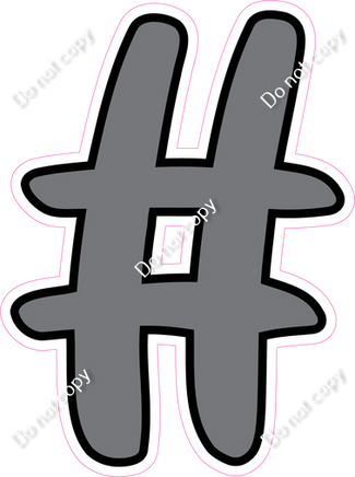 CUL 23.5" Individuals - Flat Grey #