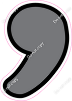 CUL 23.5" Individuals - Flat Grey Apostrophe