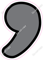 CUL 23.5" Individuals - Flat Grey Apostrophe