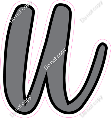 CUL 23.5" Individuals - Flat Grey u