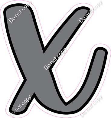 CUL 23.5" Individuals - Flat Grey x