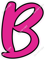 CUL 23.5" Individuals - Flat Hot Pink B