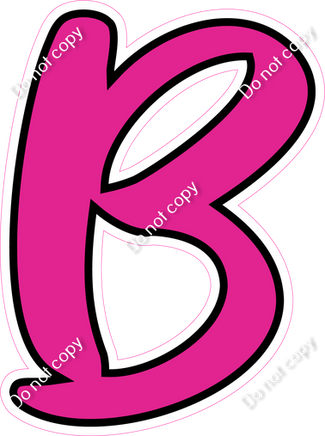 CUL 23.5" Individuals - Flat Hot Pink B