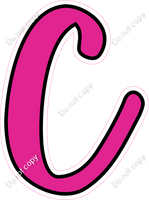 CUL 23.5" Individuals - Flat Hot Pink C