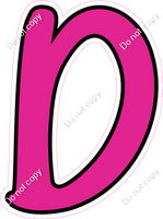 CUL 23.5" Individuals - Flat Hot Pink D