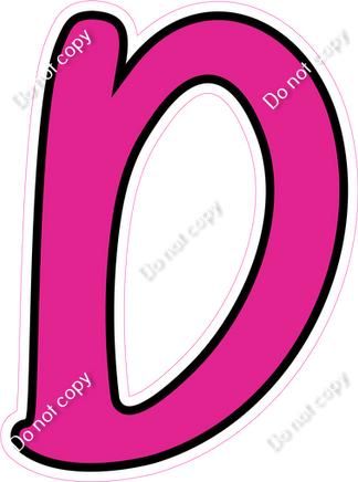 CUL 23.5" Individuals - Flat Hot Pink D