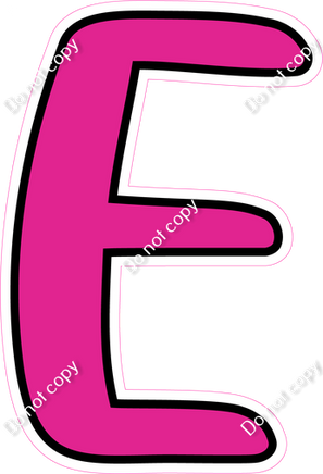 CUL 23.5" Individuals - Flat Hot Pink E