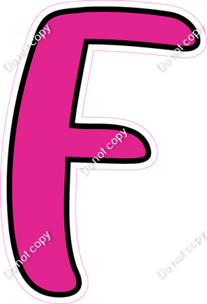 CUL 23.5" Individuals - Flat Hot Pink F