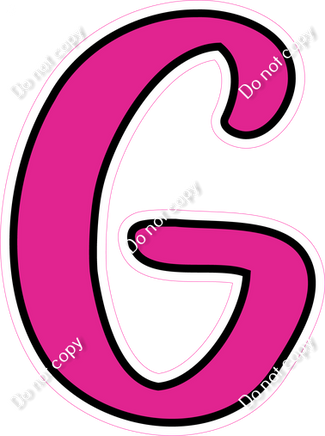 CUL 23.5" Individuals - Flat Hot Pink G