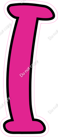 CUL 23.5" Individuals - Flat Hot Pink I