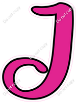 CUL 23.5" Individuals - Flat Hot Pink J