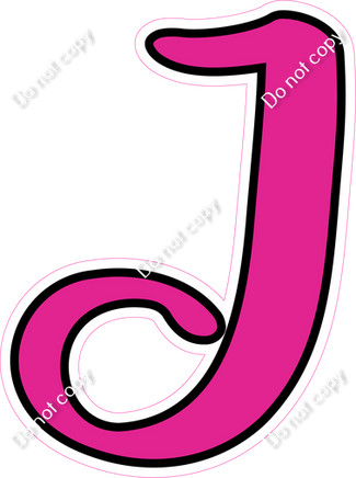 CUL 23.5" Individuals - Flat Hot Pink J