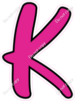 CUL 23.5" Individuals - Flat Hot Pink K