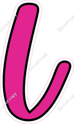 CUL 23.5" Individuals - Flat Hot Pink L