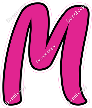 CUL 23.5" Individuals - Flat Hot Pink M