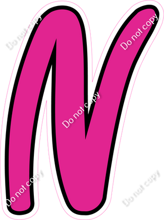 CUL 23.5" Individuals - Flat Hot Pink N