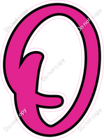 CUL 23.5" Individuals - Flat Hot Pink O