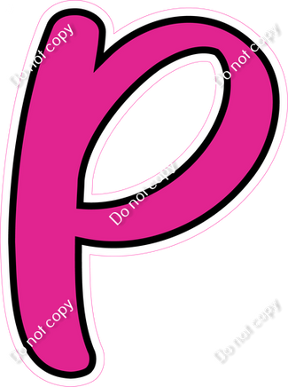 CUL 23.5" Individuals - Flat Hot Pink P