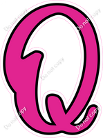 CUL 23.5" Individuals - Flat Hot Pink Q