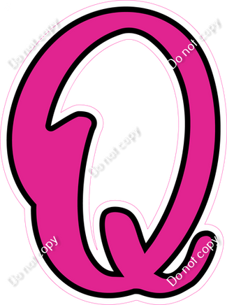 CUL 23.5" Individuals - Flat Hot Pink Q