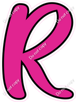 CUL 23.5" Individuals - Flat Hot Pink R