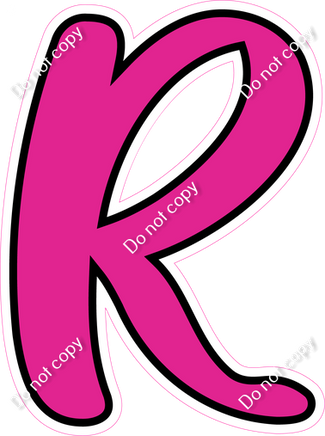 CUL 23.5" Individuals - Flat Hot Pink R