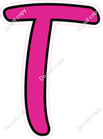 CUL 23.5" Individuals - Flat Hot Pink T