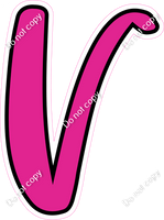 CUL 23.5" Individuals - Flat Hot Pink V