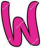 CUL 23.5" Individuals - Flat Hot Pink W