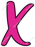 CUL 23.5" Individuals - Flat Hot Pink X