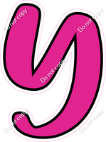 CUL 23.5" Individuals - Flat Hot Pink Y