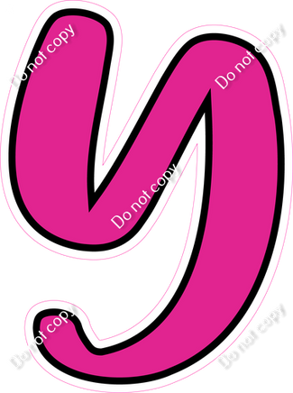 CUL 23.5" Individuals - Flat Hot Pink Y