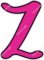 CUL 23.5" Individuals - Flat Hot Pink Z