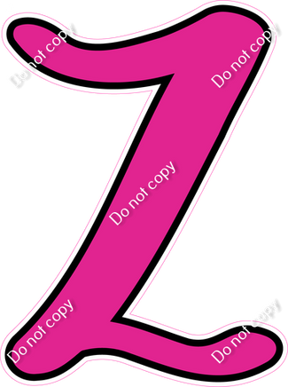 CUL 23.5" Individuals - Flat Hot Pink Z