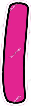 CUL 23.5" Individuals - Flat Hot Pink 1