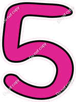 CUL 23.5" Individuals - Flat Hot Pink 5