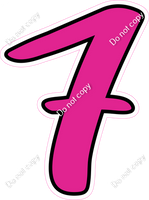 CUL 23.5" Individuals - Flat Hot Pink 7