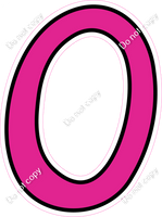 CUL 23.5" Individuals - Flat Hot Pink