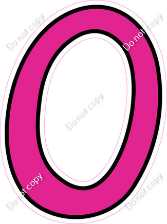 CUL 23.5" Individuals - Flat Hot Pink