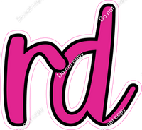 CUL 23.5" Individuals - Flat Hot Pink RD