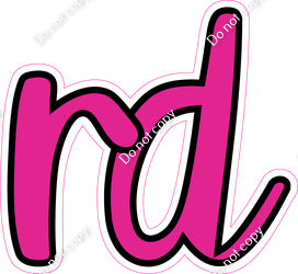 CUL 23.5" Individuals - Flat Hot Pink RD