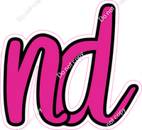 CUL 23.5" Individuals - Flat Hot Pink ND