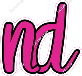 CUL 23.5" Individuals - Flat Hot Pink ND