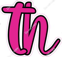 CUL 23.5" Individuals - Flat Hot Pink TH