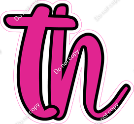 CUL 23.5" Individuals - Flat Hot Pink TH