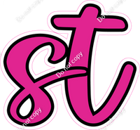 CUL 23.5" Individuals - Flat Hot Pink ST